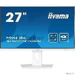 Монитор 27" Iiyama ProLite XUB2797QSN-W2 IPS 2560x1440, 100 Гц, 1 мс, 16:9, 300 кд/м², HDMI 2.0, DP 1.4, 3.5 Jack, USB-C (65 Вт), USB Hub (3x USB 3.0), Ethernet, динамики (2x2 Вт), Adaptive-Sync, белый