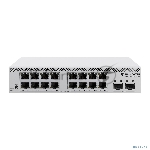 Коммутатор MikroTik CSS318-16G-2S+IN, 16×1 Гбит/с + 2×10 Гбит/с SFP+, управляемый
