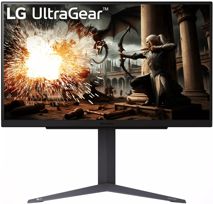Монитор 27" LG UltraGear 27GS75Q-B IPS 2560x1440, 180 Гц, 1 мс, 16:9, 300 кд/м², DP, HDMI, 3.5 Jack, HDR10, FreeSync Premium Pro, G-Sync Compatible, черный