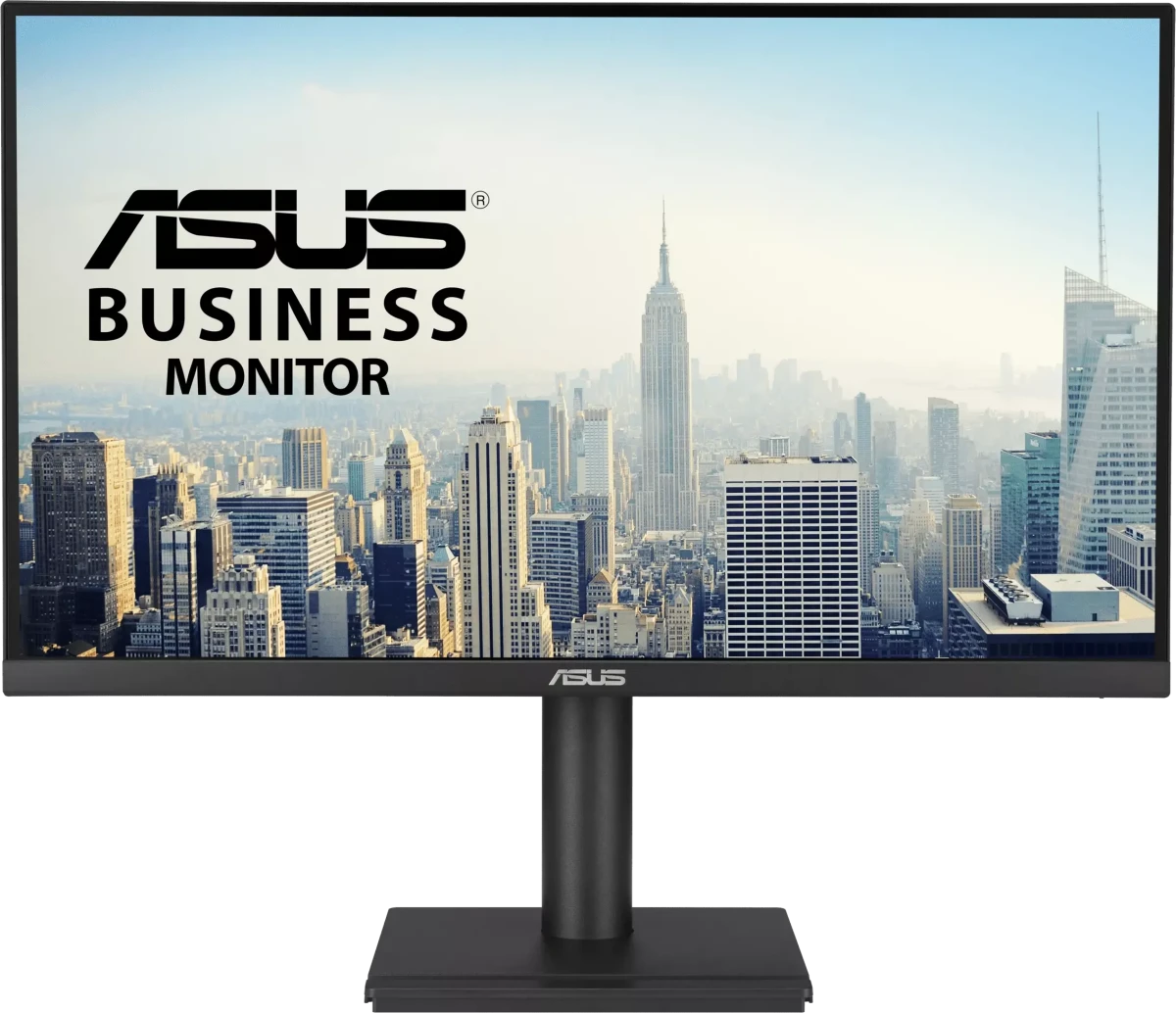 Монитор 27" ASUS Business VA27UCPS IPS 3840x2160, 60 Гц, 5 мс, 16:9, 350 кд/м², HDMI, DP 1.4, USB-C (65 Вт), USB Hub (4x USB 3.0), динамики, 3.5 мм, черный
