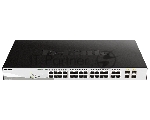 Коммутатор D-Link DGS-1210-28P/FL2A, 24×1 Гбит/с + 4×1 Гбит/с Combo, настраиваемый