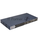 Коммутатор Hikvision DS-3E0526P-E/M(O-STD)(B), 24×1 Гбит/с PoE + 2×1 Гбит/с SFP, неуправляемый