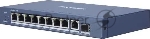 Коммутатор Hikvision DS-3E0510P-E/M(O-STD)(B), 8×1 Гбит/с PoE + 2×1 Гбит/с, неуправляемый