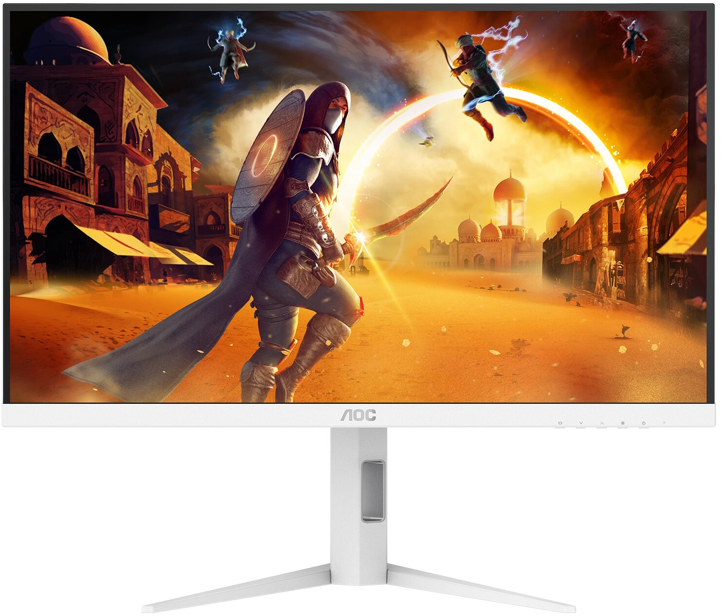 Монитор 27" AOC Q27G4/WS Fast IPS 2560x1440, 200 Гц, 1 мс, 16:9, 450 кд/м², DP 1.4, HDMI 2.0, DisplayHDR 400, белый