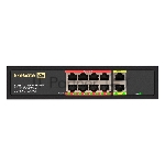 Коммутатор ExeGate EDES-1010D.8PoE-96W, 8×100 Мбит/с PoE + 2×100 Мбит/с, неуправляемый