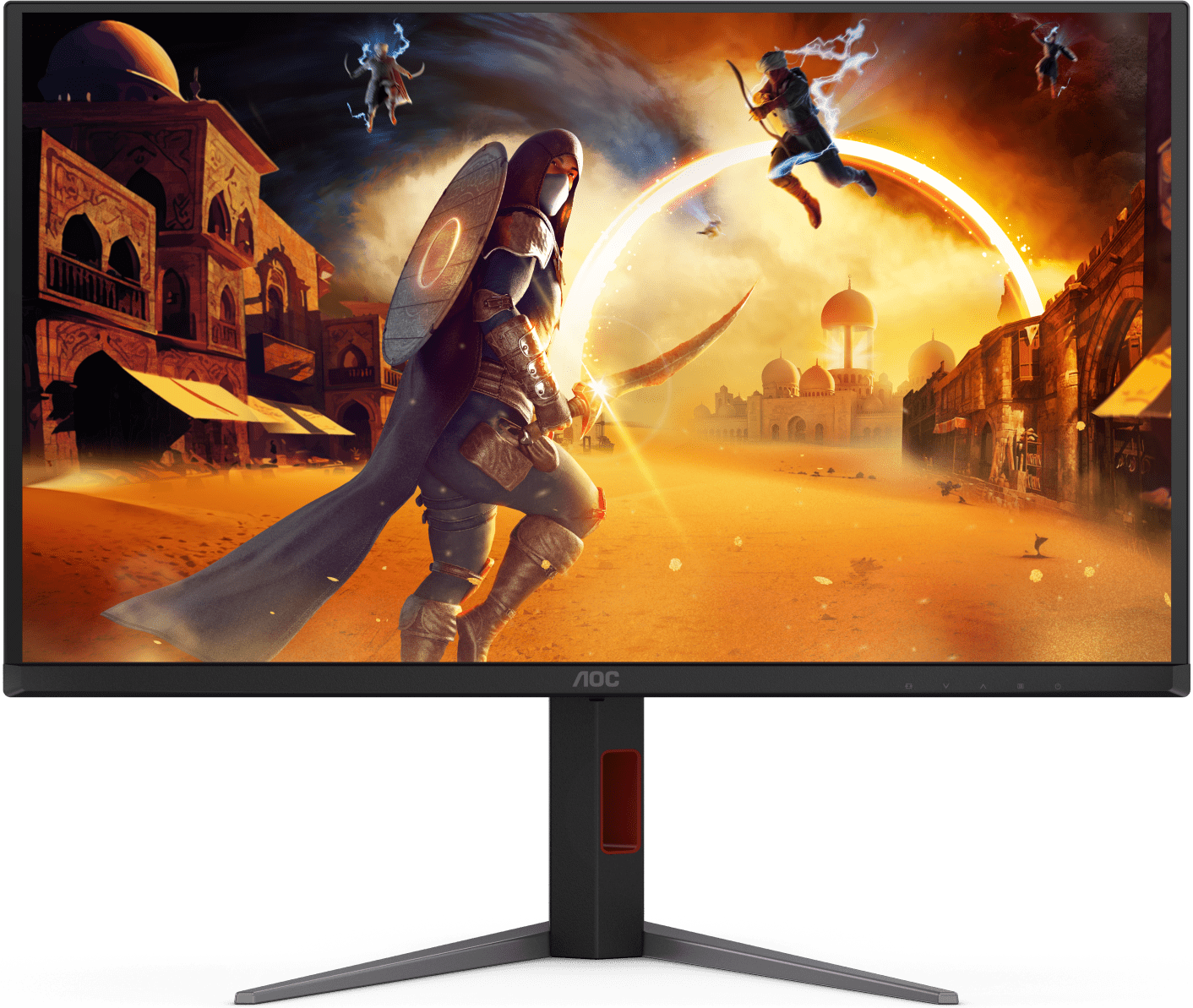 Монитор 27" AOC Q27G4ZD QD-OLED 2560x1440, 240 Гц, 0.03 мс, 16:9, 1000 кд/м² (пиковая), DisplayHDR True Black 400, DP 1.4, HDMI 2.0, USB Hub (4x USB 3.2), 3.5 Jack, Adaptive-Sync, черный