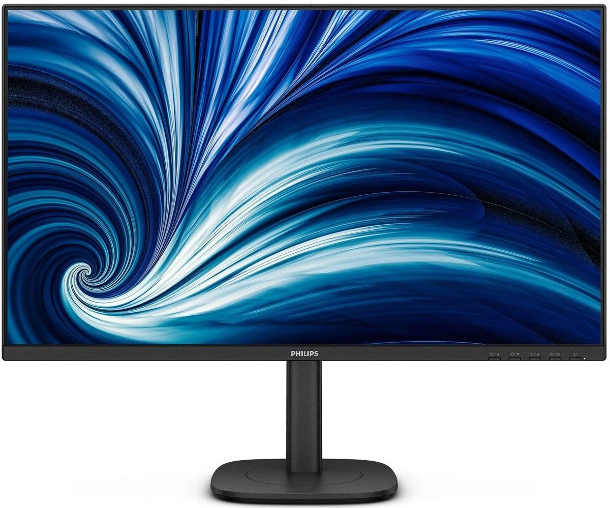 Монитор 27" Philips 27B2U3601/00 IPS 2560x1440, 120 Гц, 4 мс, 16:9, 350 кд/м², HDMI 2.0, DP, USB-C (90 Вт), 3.5 Jack, USB Hub (4x USB 3.2), динамики (2x2 Вт), Adaptive-Sync, черный
