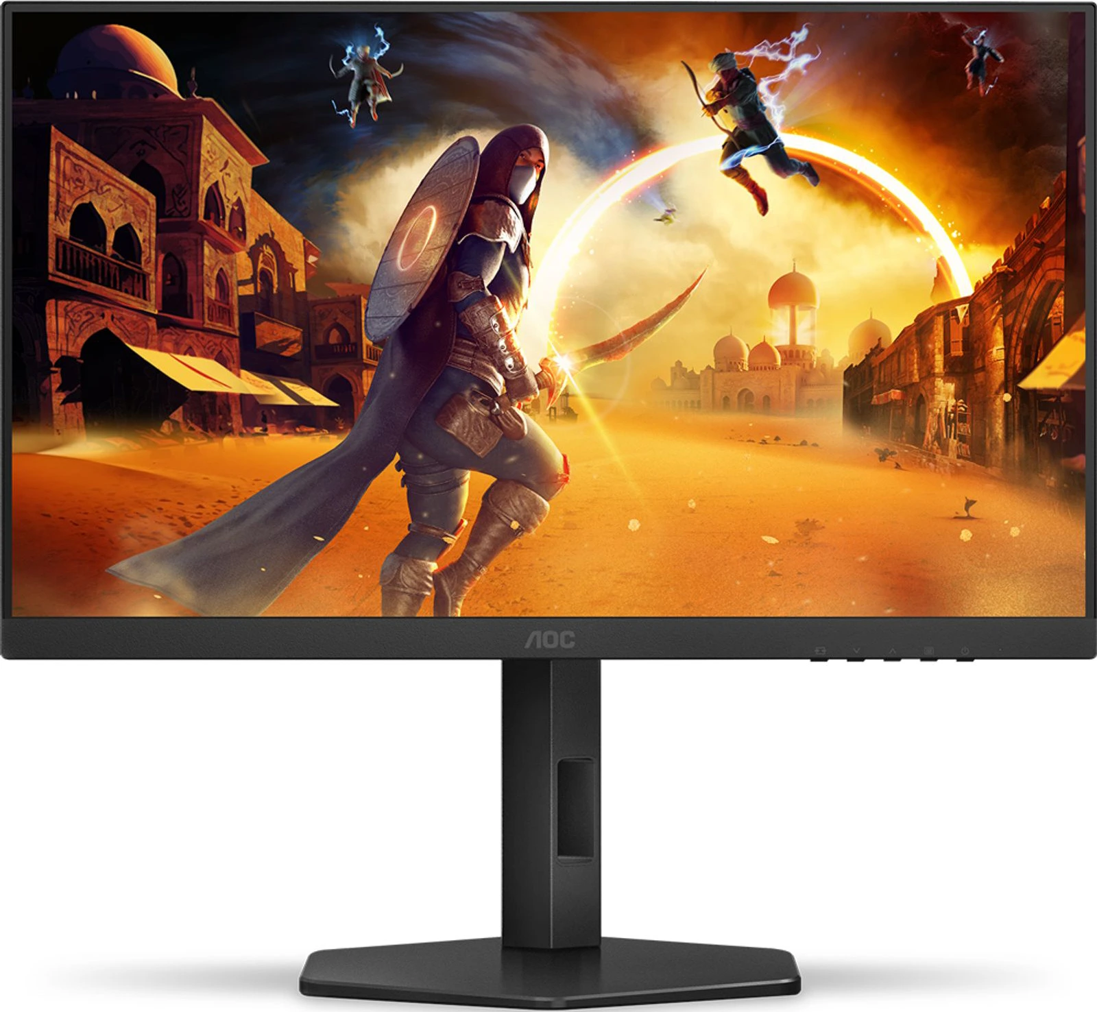 Монитор 23.8" AOC 24G4HX Fast IPS 1920x1080, 200 Гц, 0.3 мс (MPRT), 16:9, 300 кд/м², HDR10, HDMI 2.0, DP 1.4, 3.5 Jack, динамики (2x2 Вт), Adaptive-Sync, черный