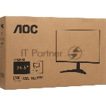 Монитор 25" AOC 25B36H3 IPS 1920x1080, 120 Гц, 1 мс (MPRT), 16:9, 300 кд/м², HDMI 1.4, VGA, Adaptive-Sync, Flicker Free, Low Blue Light, черный