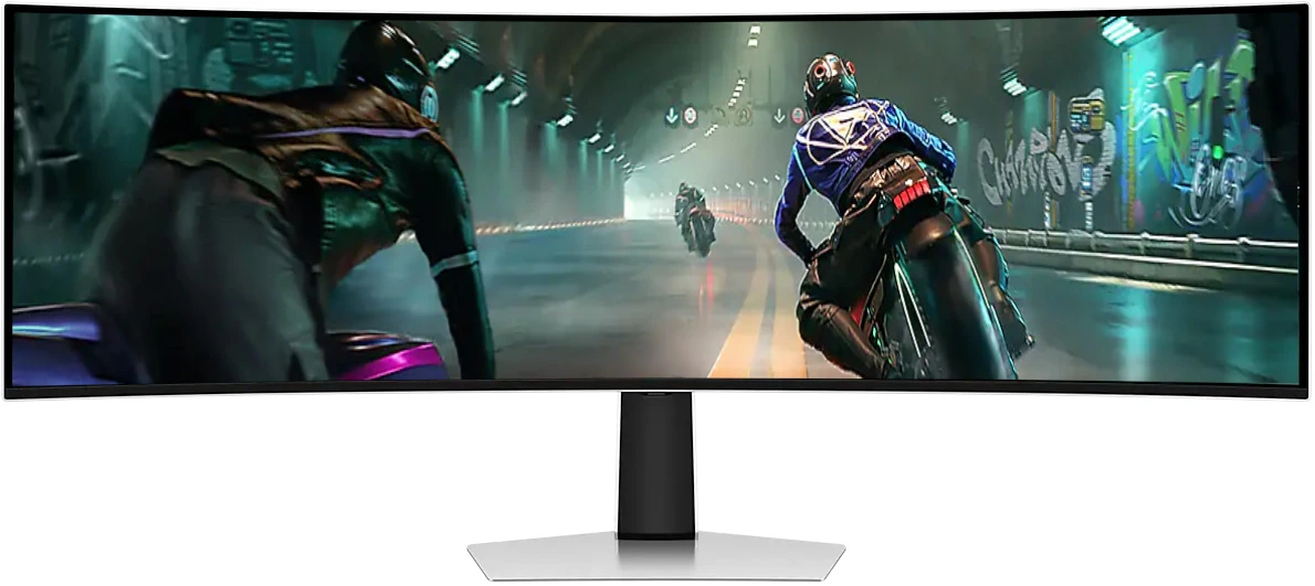 Монитор 49" Samsung Odyssey OLED G9 S49DG910SI OLED 5120x1440, 144 Гц, 0.03 мс, 32:9, 250 кд/м², DisplayHDR True Black 400, DP 1.4, HDMI 2.1, microHDMI 2.1, 3.5 Jack, FreeSync Premium Pro, PIP, изогнутый экран (1800R), серебристый