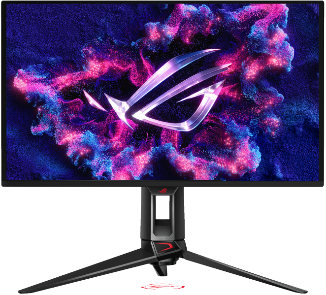 Монитор 26.5" ASUS ROG Swift PG27UCDM QD-OLED 3840x2160, 240 Гц, 0.3 мс (GtG), 16:9, 1000 кд/м², HDMI 2.1, DP 2.1, USB-C, USB Hub (3x USB), 3.5 Jack, HDR10, FreeSync Premium Pro, G-Sync Compatible, VESA 100x100, черный
