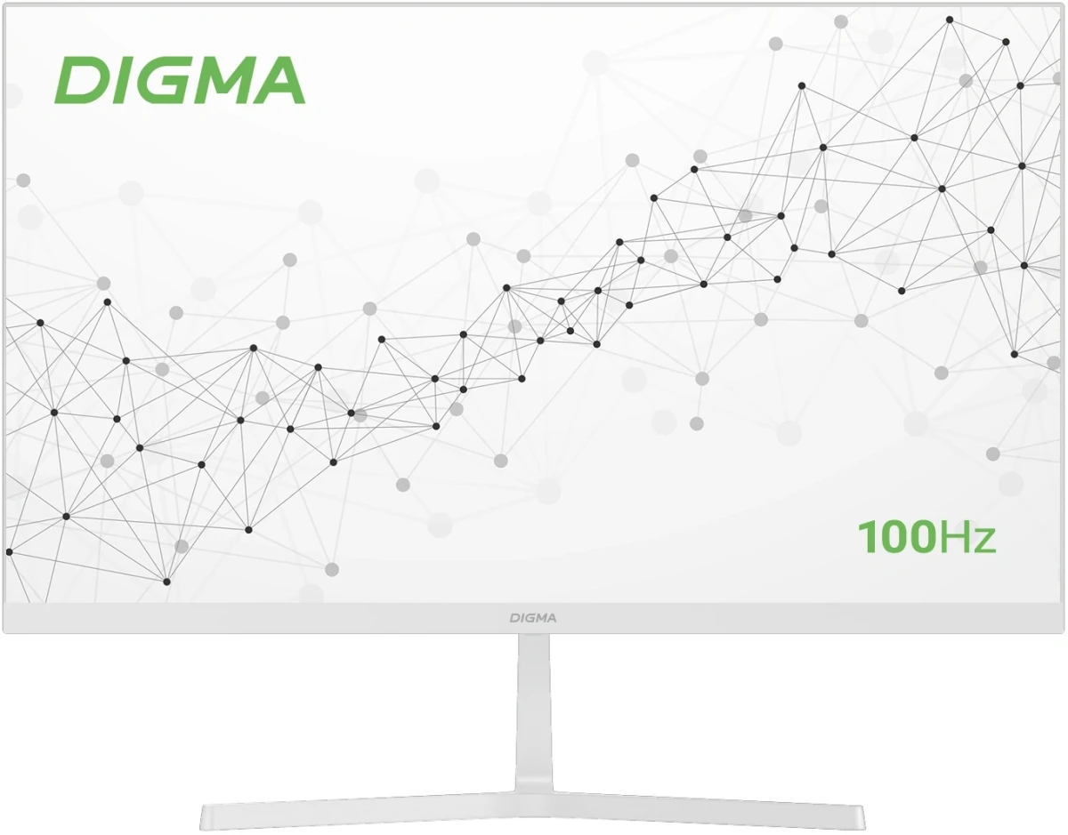 Монитор 27" Digma Progress 27P502Q IPS 2560x1440, 100 Гц, 1 мс (MPRT), 16:9, 300 кд/м², 2xHDMI 2.1, DP 1.4, 3.5 Jack, HDR10, FreeSync, G-Sync Compatible, динамики (2x1 Вт), белый