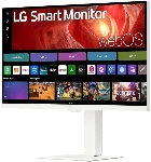 Монитор 31.5" LG 32U850SA-W IPS 3840x2160, 60 Гц, 5 мс, 16:9, 400 кд/м², 2xHDMI 2.0, USB-C (90 Вт), USB Hub (3x USB 3.0), 3.5 Jack, HDR10, динамики (2x5 Вт), веб-камера, Smart TV (webOS 24), Wi-Fi, Bluetooth, VESA 100x100, белый
