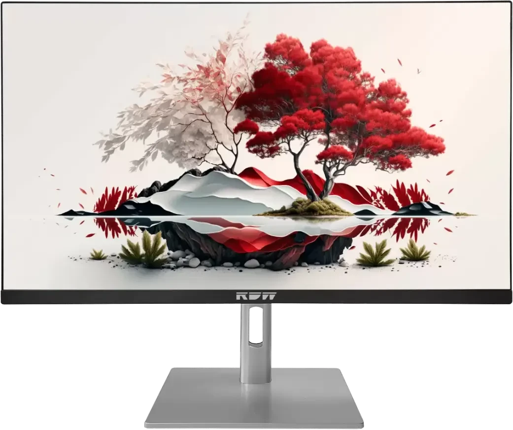 Монитор 27" RDW Computers RDW2707 IPS 3840x2160, 60 Гц, 1 мс, 16:9, 300 кд/м², VGA, 2xHDMI 2.1, DP 1.4, USB-C (65 Вт), USB Hub (4x USB 3.2), 3.5 Jack, динамики (2x3 Вт), FreeSync, G-Sync Compatible, Pivot, регулировка по высоте, VESA 100x100, черный