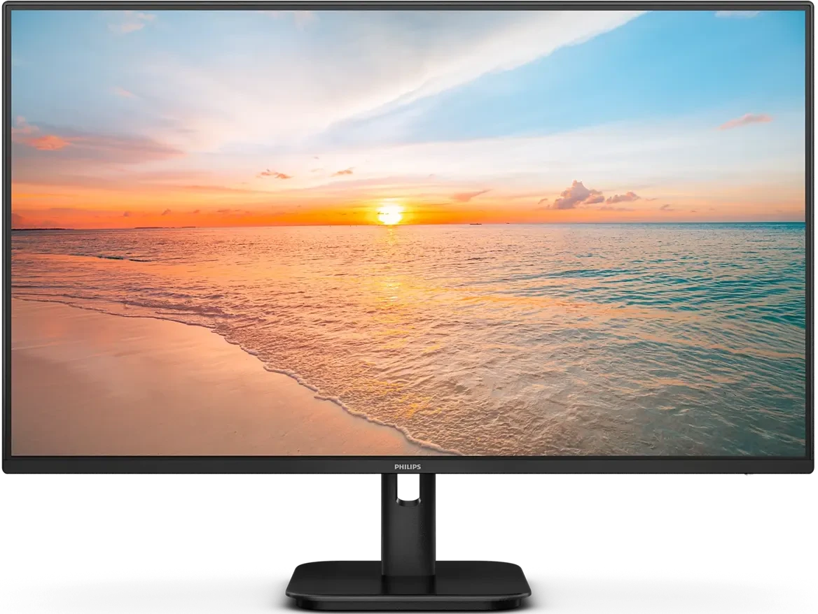 Монитор 27" Philips 27E1N2100A IPS 1920x1080, 120 Гц, 4 мс, 16:9, 300 кд/м², VGA, HDMI 1.4, 3.5 Jack, динамики (2x2 Вт), HDR10, Adaptive-Sync, черный