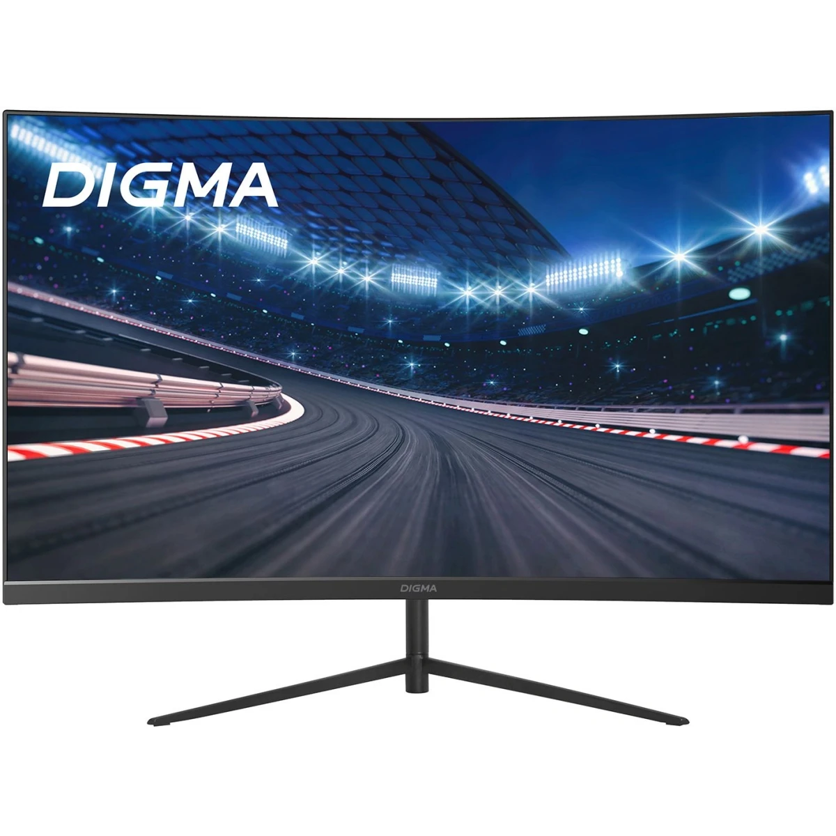 Монитор 27" Digma Overdrive 27A511F VA 1920x1080, 200 Гц, 12 мс, 16:9, 250 кд/м², HDMI 2.1, DP, 3.5 Jack, FreeSync, G-Sync, изогнутый экран, черный