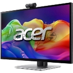 Монитор 27" Acer PE270XTbmiiprcuzx IPS 5120x2880, 60 Гц, 4 мс, 16:9, 400 кд/м², 2×HDMI 2.1, DP 1.4, USB-C (90 Вт PD), USB Hub (2×USB 3.2), аудиовход, 3.5 Jack, динамики (2×5 Вт), веб-камера, микрофон, сенсорный экран, DisplayHDR 600, FreeSync, черный