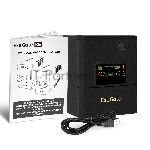 Источник бесперебойного питания ExeGate Smart LB-2200.LCD.AVR.4SH.USB (2200VA/1300W, цветной LCD, AVR, 4*Schuko, USB, батарея 12V 9Ah - 2 шт., металлический корпус, Black)
