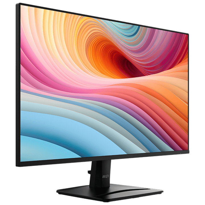 Монитор 27" MSI PRO MP275 E2 IPS 1920x1080, 120 Гц, 4 мс (1 мс MPRT), 16:9, 300 кд/м², VGA, HDMI 2.0, DP 1.2a, 3.5 Jack, динамики (2×2 Вт), Adaptive-Sync, черный