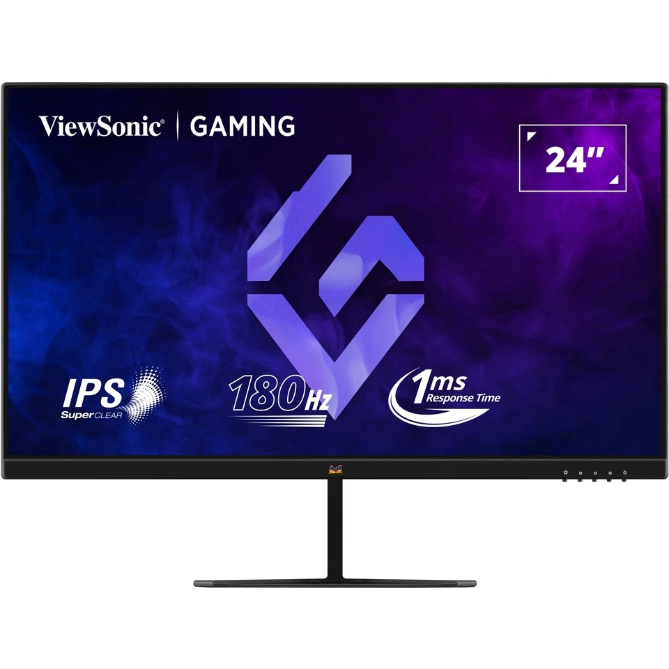 Монитор 23.8" ViewSonic VX2479A-HD-PRO IPS 1920x1080, 180 Гц, 1 мс (MPRT), 16:9, 250 кд/м², 2×HDMI 1.4, DP 1.4, 3.5 Jack, HDR10, FreeSync, Eye Protection, черный