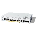 Коммутатор Cisco Catalyst C1300-8P-E-2G, 8×1 Гбит/с, 2×1 Гбит/с SFP