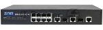 Коммутатор SNR SNR-S5310X-8TX, 8×10 Гбит/с + 4×10 Гбит/с SFP+, управляемый