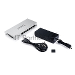 Коммутатор ZYXEL GS1200-8HPV3-EU0101F, 8×1 Гбит/с, 4×PoE+, 68 Вт, управляемый