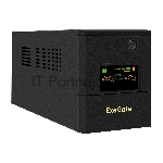 Источник бесперебойного питания ExeGate SpecialPro Smart LLB-1000.LCD.AVR.8C13 (1000VA/700W, LCD, 8*C13, батарея 12V 7.2Ah - 2 шт., металлический корпус, Black)