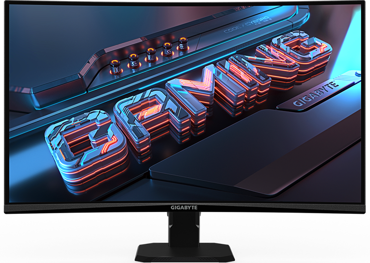 Монитор 27" Gigabyte GS27QCA VA 2560x1440, 240 Гц, 1 мс, 16:9, 250 кд/м², 2xHDMI, DisplayPort, HDR Ready, Flicker Free, изогнутый экран 1500R, черный