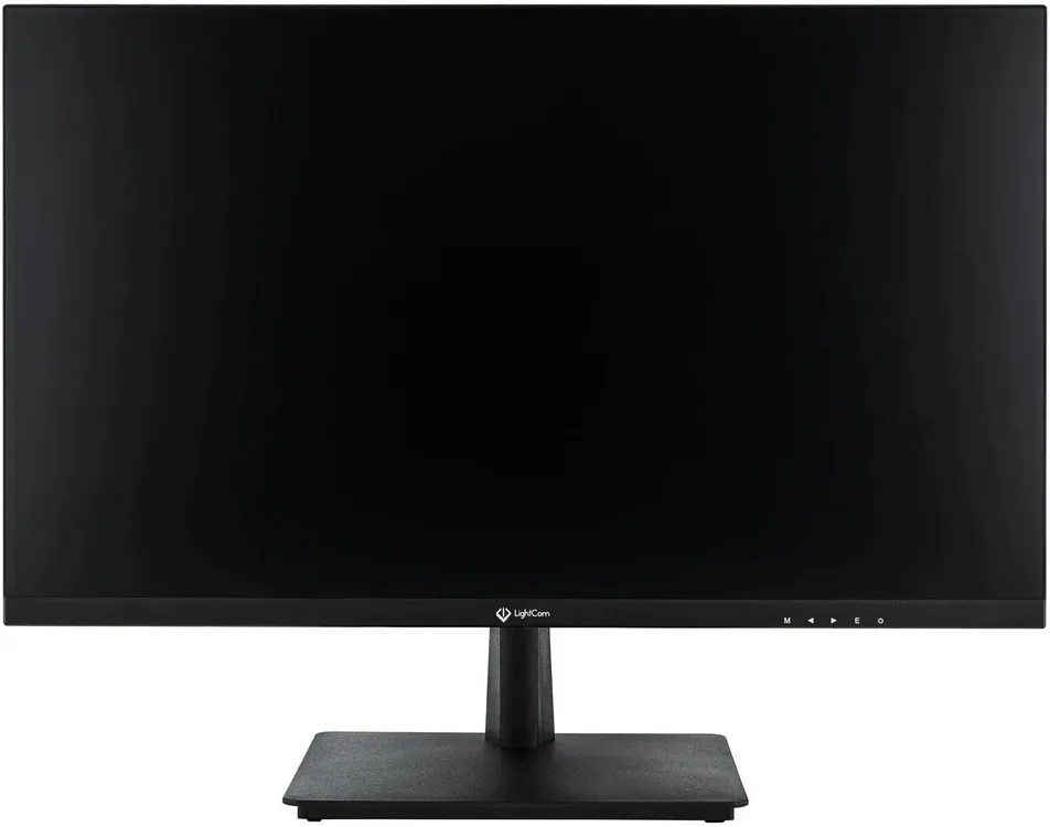 Монитор 23.8" LIGHTCOM V-Plus ПЦВТ.852859.400-06 IPS 1920x1080, 100 Гц, 4 мс, 16:9, 300 кд/м², HDMI, DisplayPort, VGA, USB-C (15 Вт), выход на наушники, встроенные динамики, антибликовое матовое покрытие, слот для замка безопасности, внутренний блок питания, черный