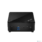Неттоп MSI Cubi 5 1M-640XRU Core 3 100U (1.2) 8Gb SSD512Gb HDG CR без ОС 2xGbitEth WiFi BT черный (9S6-B0A821-640)
