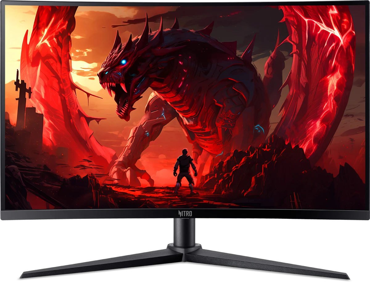 Монитор 27" Acer Nitro XZ270UX6bmiiphx VA 2560x1440, 220 Гц, 0.5 мс, 16:9, 250 кд/м², 2xHDMI, DisplayPort, изогнутый экран, Flicker Free, Low Blue Light, черный
