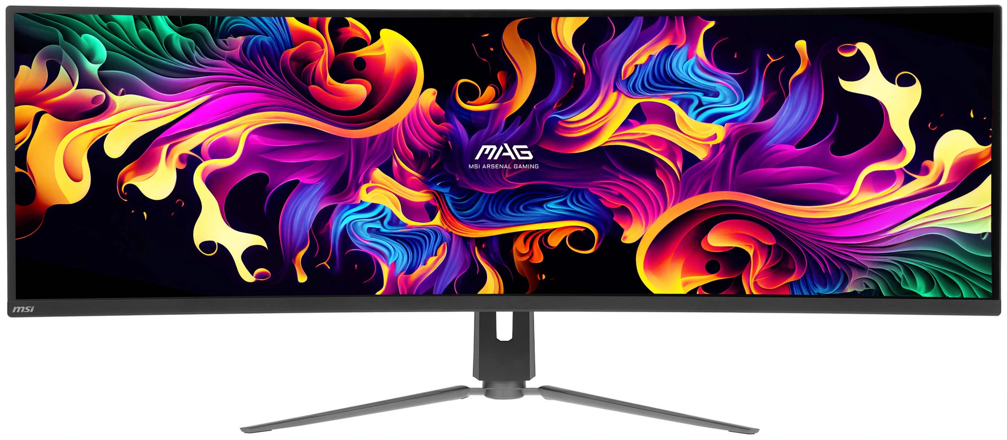 Монитор 49" MSI MPG 491CQP QD OLED 5120x1440, 144 Гц, 0.03 мс, 32:9, DisplayHDR 400, 1000 кд/м², изогнутый (1800R), HDMI 2.1 (x2), DisplayPort 1.4a, USB-C (90 Вт), Flicker Free, Low Blue Light, виртуальный прицел, стабилизатор черного цвета, PIP, KVM-переключатель, регулировка по высоте, поворотная подставка, черный