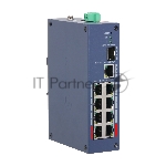 Коммутатор Dahua DH-CHS4110-8ET-110, 8×100 Мбит/с PoE + 1×1 Гбит/с + 1×Combo + 1×1 Гбит/с SFP, управляемый