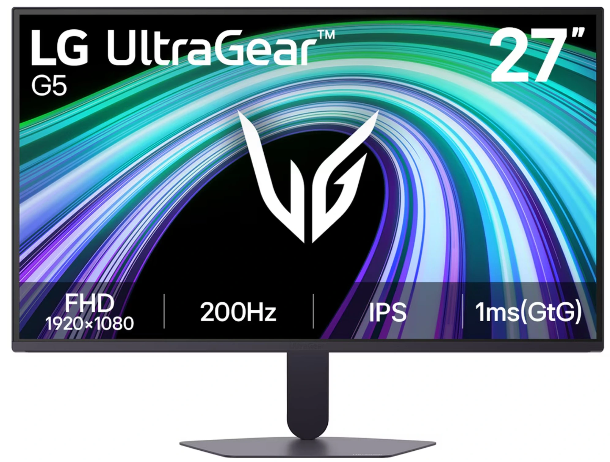 Монитор 27" LG UltraGear 27G523B-B IPS 1920x1080, 200 Гц, 1 мс, 16:9, HDR10, 300 кд/м², DisplayPort, HDMI 2.0 (x2), Flicker Free, Low Blue Light, черный