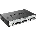Коммутатор D-Link DGS-1210-12TS/ME Управляемый 2 уровня с 10 портами 1000Base-X SFP и 2 портами 10/100/1000Base-T