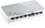 Коммутатор TP-Link SOHO TL-SF1008D Коммутатор 8-port 10/100M mini Desktop Switch, 8 10/100M RJ45 ports, Plastic case