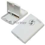 Маршрутизатор MikroTik RB750P-PBr2 PowerBox with 650MHz CPU, 64MB RAM, 5xLAN (four with PoE out), RouterOS L4, outdoor case, PSU, PoE, mounting set