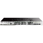Коммутатор D-Link DGS-1210-28/ME/B1A PROJ Управляемый коммутатор 2 уровня с 24 портами 10/100/1000Base-T и 4 портами 1000Base-X SFP