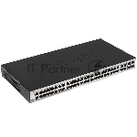 Коммутатор D-Link DGS-1210-52 WebSmart с 48 портами 10/100/1000Base-T и 4 портами 1000Base-X SFP
