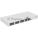 Коммутатор MikroTik CRS328-4C-20S-4S+RM, 20×1 Гбит/с SFP + 4×10 Гбит/с SFP+ + 4×Combo (RJ45/SFP+), управляемый