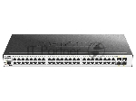 Коммутатор D-Link DGS-3000-52L/B1A, 48×1 Гбит/с + 4×1 Гбит/с SFP, управляемый