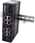 Коммутатор OSNOVO SW-60802/IC, 8×100 Мбит/с PoE + 2×1 Гбит/с SFP, неуправляемый