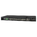 Коммутатор  ECS4120-28Fv2 Edge-corE 24 x GE SFP+ 4CG + 4 10G SFP+ ports L2+ Switch, w/ DDM for all ports , 1xRJ45 management port, Dual power supply (AC + DC) {4}