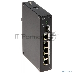 Коммутатор Dahua DH-PFS3106-4T, 4×100 Мбит/с + 1×1 Гбит/с + 1×1 Гбит/с SFP, неуправляемый