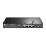 Коммутатор 16-port Gigabit PoE Easy Smart switch, 802.3af on ports 1-16, PoE budget 192 watts, desktop and rack-mountable