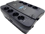 Источник бесперебойного питания Powercom SPIDER, Интерактивная, 900 ВА/540 Вт, Tower, Schuko, LCD, Serial+USB, USB